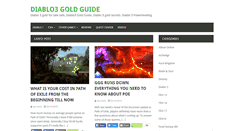 Desktop Screenshot of guidediablo3gold.com